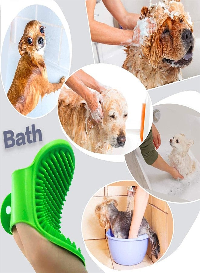 Style Keepers 6-in-1 Pet Grooming Combo for Dogs & Cats | Bathing Brush, Silicone Shampoo Dispenser, Deshedding Glove, Slicker Brush, Nail Clipper & File | Complete Pet Cleaning, Bathing & Shedding Care Kit - Image 3